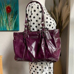 Coach Purple Patent Leather Shoulder bag/purse
